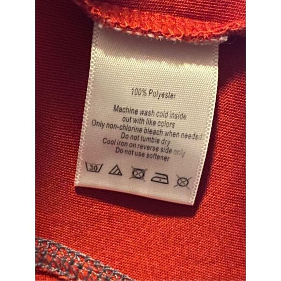 Alo Mens Red Coolfit Interlock Pieced Short Sleeve Yoga Sports Athletic Tee XXL - Picture 6 of 6